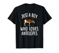 Just A Boy who Loves Antelopes T-Shirt Funny Antelope T-Shirt