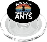 Just A Boy Who Loves Ants Insect Scientist Boys Bug Fan PopSockets PopGrip for MagSafe