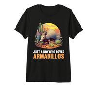 Just a Boy who Loves Armadillos Lovers Armadillo Premium T-Shirt