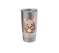 Just a Boy who Loves Armadillos Lovers Armadillo Stainless Steel Insulated Tumbler