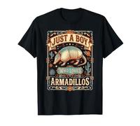 Just A Boy Who Loves Armadillos Texas Desert Animal Country T-Shirt