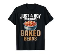 Just A Boy Who Loves Baked Beans Canned Baked Beans Food T-Shirt