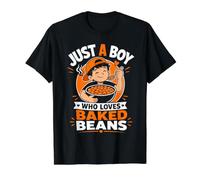 Just A Boy Who Loves Baked Beans Value Graphic T-Shirt, Men, Black, XL