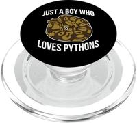 Just a Boy Who Loves Ball Pythons Cute Ball Python Snake PopSockets PopGrip for MagSafe