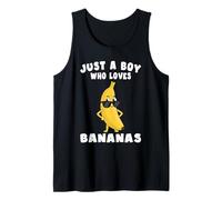 Just a Boy Who Loves Bananas Bananas Teens Boys Toddler Tank Top