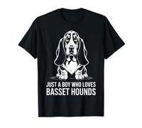 Just A Boy Who Loves Basset Hounds T-Shirt