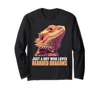 Just a Boy who Loves Bearded Dragons. Bearded Dragon Long Sleeve T-Shirt