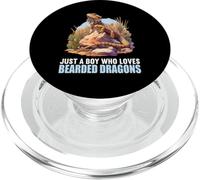 Just a Boy who loves Bearded Dragons. Bearded Dragon PopSockets PopGrip for MagSafe