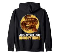 Just a Boy who loves Blood Pythons Blood Python Zip Hoodie