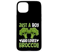 Just A Boy Who Loves Broccoli Funny Vegan Broccoli Lovers Case for iPhone 15 Plus