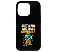 Just A Boy Who Loves Bubble Gum Machines Gumball Boys Kids Case for iPhone 13 Pro