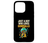 Just A Boy Who Loves Bubble Gum Machines Gumball Boys Kids Case for iPhone 15 Pro Max
