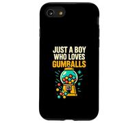 Just A Boy Who Loves Bubble Gum Machines Gumball Boys Kids Case for iPhone SE (2020) / 7/8