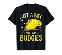 Just A Boy Who Loves Budgies Parakeet Budgerigar Boys T-Shirt