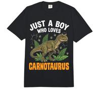 Just A Boy Who Loves Carnotaurus Comfort Colors Adult Heavyweight T-Shirt