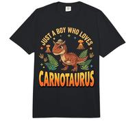 Just A Boy Who Loves Carnotaurus Comfort Colors Adult Heavyweight T-Shirt