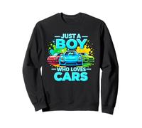 Just a Boy Who Loves Cars Cool Sleek Sports Car Enthusiasts Sweatshirt