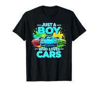 Just a Boy Who Loves Cars Cool Sleek Sports Car Enthusiasts T-Shirt
