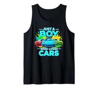 Just a Boy Who Loves Cars Cool Sleek Sports Car Enthusiasts Tank Top