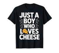 Just A Boy Who Loves Cheese Dairy Food Lover Boys T-Shirt