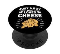 Just A Boy Who Loves Cheese For Cheese Lovers PopSockets Adhesive PopGrip