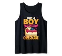 Just A Boy Who Loves Cheesecake Sweet Dessert Tank Top