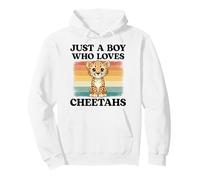 Just a Boy Who Loves Cheetahs Safari Cheetah Pullover Hoodie