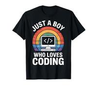 Just A Boy Who Loves Coding Software Engineer T-Shirt