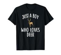 Just A Boy who Loves Deer T-Shirt Funny Deer T-Shirt