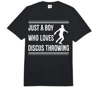 Just a boy who Loves Discus Throwing Comfort Colors Adult Heavyweight T-Shirt