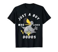 Just A Boy Who Loves Dodos Extinct Dronte Dodo Bird T-Shirt