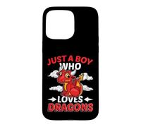 Just a Boy Who Loves Dragons Case for iPhone 15 Pro Max