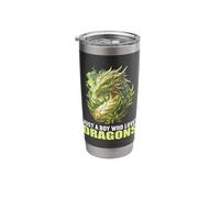 Just a Boy who Loves Dragons. Dragons Dragon Stainless Steel Insulated Tumbler