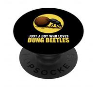 Just a Boy who loves Dung Beetles Dung Beetle PopSockets Adhesive PopGrip