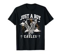 Just a Boy Who Loves Eagles Bird of Prey T-Shirt