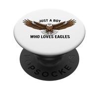 Just A Boy Who Loves Eagles PopSockets Adhesive PopGrip