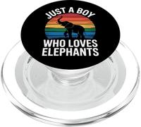 Just A Boy Who Loves Elephants Conservation Support PopSockets PopGrip for MagSafe