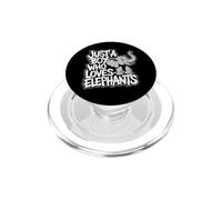 Just A Boy Who Loves Elephants Lover Boys Elephant PopSockets PopGrip for MagSafe