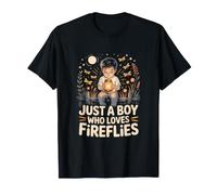 Just A Boy Who Loves Fireflies Night Nature T-Shirt