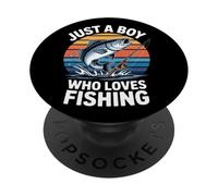 Just A Boy Who Loves Fishing Catch PopSockets Adhesive PopGrip