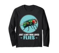 Just a Boy who Loves Flies Fly Long Sleeve T-Shirt