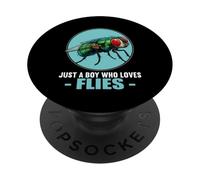 Just a Boy who loves Flies Fly PopSockets Adhesive PopGrip