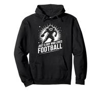 Just A Boy Who Loves Football Player Passion Pullover Hoodie