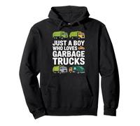 Just a Boy Who Loves Garbage Trucks Outfit for Kids and Pullover Hoodie