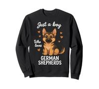 Just A Boy Who Loves German Shepherds Sweatshirt