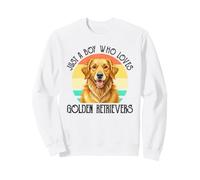 Just A Boy Who Loves Golden Retrievers Sweatshirt