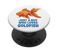 Just A Boy Who Loves Goldfish PopSockets Adhesive PopGrip