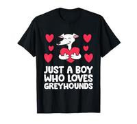 Just A Boy Who Loves Greyhounds T-Shirt