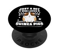 Just A Boy Who Loves Guinea Pigs Funny Guinea Pig PopSockets Adhesive PopGrip