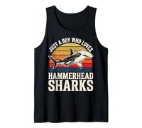 Just A Boy Who Loves Hammerhead Sharks Tank Top
